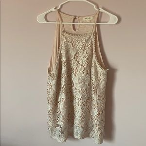 baby pink floral tank top